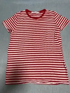 CALVIN KLEIN JEANS 赤白ストライプ Tシャツ M