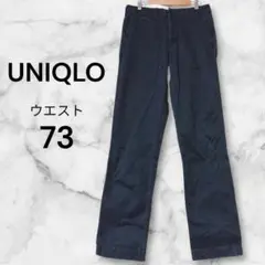 UNIQLO ユニクロ ヴィンテージレギュラーファットチノパン ブラック 73