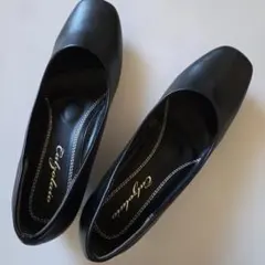 Calzulaio ブラックパンプス　23.0EEE お仕事　フォーマル　就活