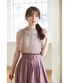 新品未使用♡トッコクローゼット総レースブラウスのサムネイル