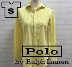 ★美品★Polo by Ralph Lauren イエロー ストライプ シャツ