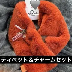 しまむら　ズートピア2 ブローチ付きティペット　ニック　チャーム　キーホルダー