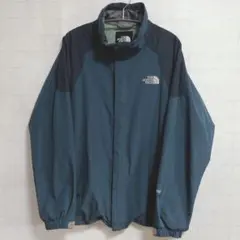 美品 ノースフェイス ゴアテックスパーカー ナイロン 青緑 Mサイズ S-18