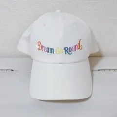 Dream go round ディズニー　白　キャップ　40周年