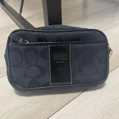 COACH シグネチャー ボディバッグ ブラック