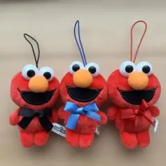 エルモ ストラップ ぬいぐるみストラップ 3点セット