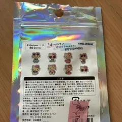 キティちゃん ホログラム加工のクリア シール 40ピース