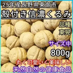 25年産 殻付き信濃くるみ 長野県産 ハンドメイド 健康食品 中サイズ 800g