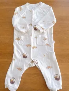 GELATO PIQUE ウサギプリントロンパース　80-90cm