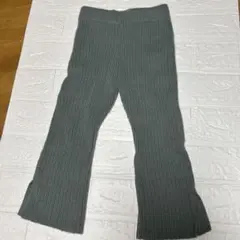 お値下げ！美品　petit main リブフレアパンツ 90