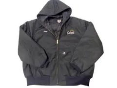 Carhartt アクティブジャケット ブラック 黒 ダック地 フーディー Carhartt USA製アクティブジャケットブラック黒ダック