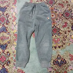 グレー ボアパンツ バックポケット付き