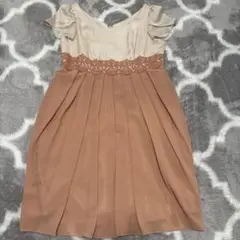 AIMER パーティードレス ベージュ・ブラウン