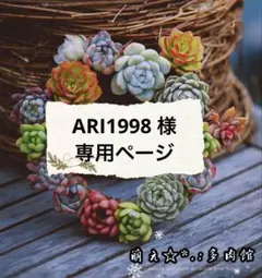 ARI1998 様　専用ページ
