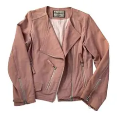 Diagram(ダイアグラム) ダブルライダースジャケット ピンク