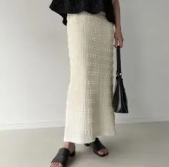 junoah レースタイトスカート ロング丈のサムネイル
