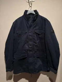 【古着】Timberland ミリタリージャケット XXL ネイビー