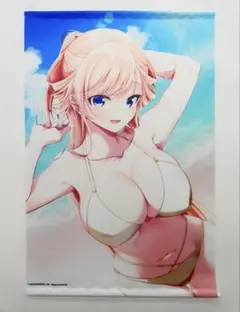 i*a様 手描きイラスト 原画 色紙 ウマ娘 ダンツフレーム 水着 ファン
