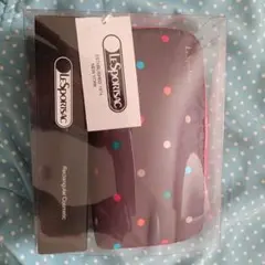 LeSportsac  ポーチ  水玉  黒ベース