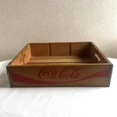 Coca-Cola 木製トレイ アンティーク　木箱　昭和レトロ