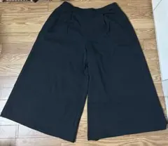 【3L】【ブラック】ハニぽか 裏毛 レディース あったかガウチョ