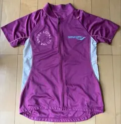 saucony サッカニー　サイクルジャージ　レディースMサイズ　ピンク　自転車のサムネイル