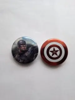 アベンジャーズ キャプテンアメリカ 缶バッチ - メルカリ
