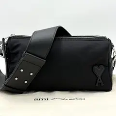 【美品】アミパリス ショルダーバッグ MARCEL クラッチ ナイロン ブラックのサムネイル