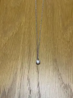 ネックレス シルバー石付き チェーン刻印あり 現状