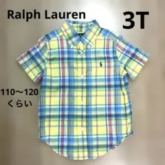 Ralph Lauren 半袖チェックシャツ 3T