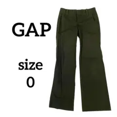 【目玉商品】ギャップ　ストレッチカジュアルパンツ　オリーブ色　ポケット　チノパン