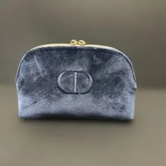 新品未使用 DIOR ディオール コスメポーチ ネイビー ノベルティ ベロア