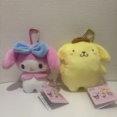 サンリオキャラクターズふんわりほっぺがま口ポーチ ポムポムプリン　マイメロディ