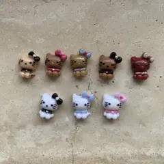 日焼けハローキティ ネイルパーツ 8個セット