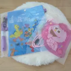 ユニバ セサミストリート ポーチ チケットホルダー セット