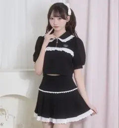 NICE CLAUP シャツレイヤード半袖ニットワンピース - メルカリ