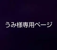 うみ様専用ページ ばにお2枚