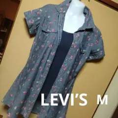 リーバイストラウス ペイントフローラルデニムスナップドレス M【新品未使用⠀】