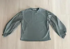 OPAQUE.CLIP グリーン バルーンスリーブ トップス　Mのサムネイル