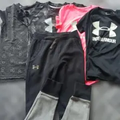 アンダーアーマー☆まとめ売り/Tシャツ＆トレーニングパンツ YMD 140