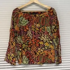 Ray beamsレイビームス フラワー柄 9分袖カットソー