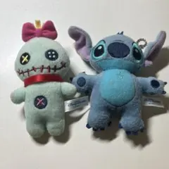 ディズニー スティッチ スクランプ キーホルダー ぬいぐるみ