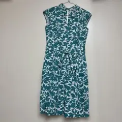 indiwoman リーフ柄 ノースリーブワンピース armoire