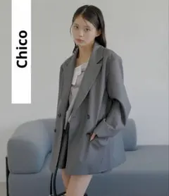 Chico ビッグショルダールーズスーツジャケット　セール　新品