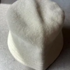 ホワイト ウール バケットハット
