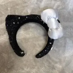 USJ ハローキティ スパンコール カチューシャ 黒