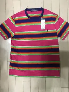 Polo by Ralph Lauren マルチカラーボーダーTシャツ L