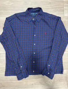 ラルフローレン　チェックシャツ　短丈