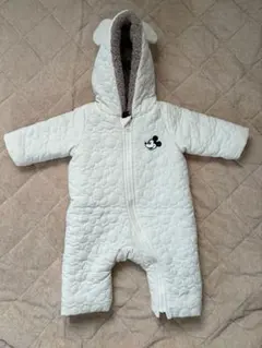 プティマイン　ジャンプスーツ　アウター　ディズニー　ミッキー　冬服　ベビー服