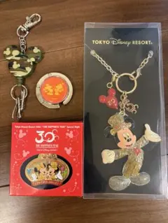 東京ディズニーリゾート ミッキーマウス キーホルダー 30周年限定品